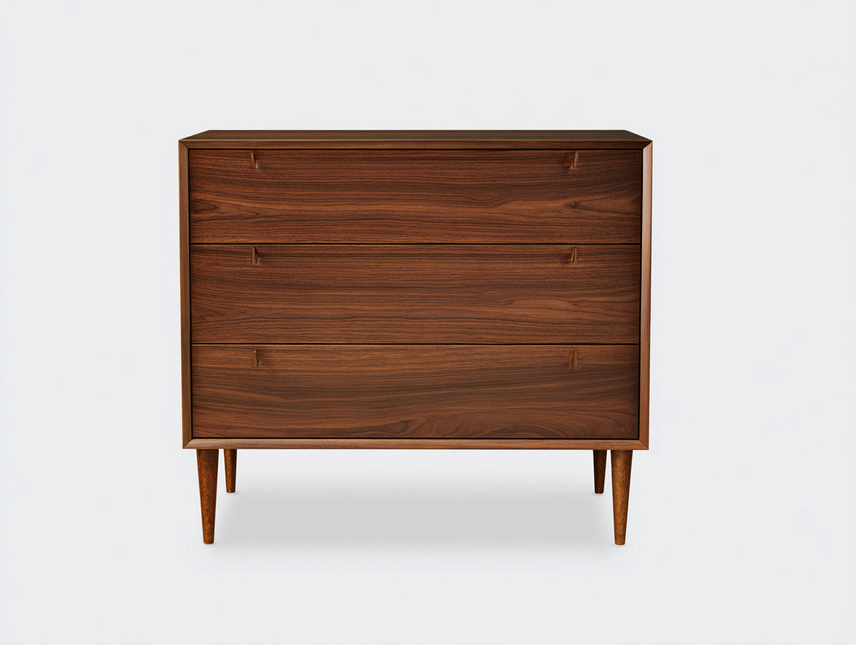 Kommode mit Schubladen Holzoptik 100 x 40 x 90 cm - Braun - Modernes Design mit praktischem Stauraum
