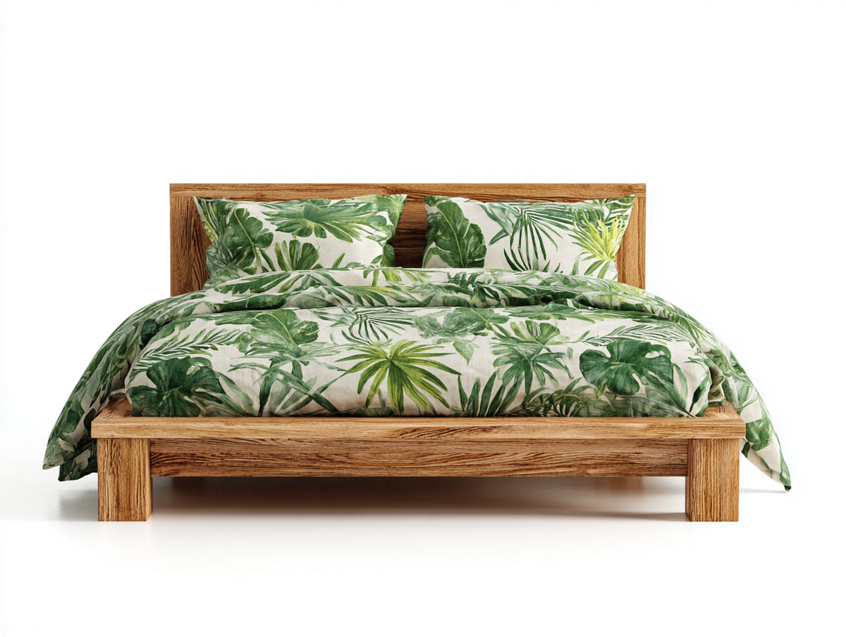 Doppelbett Massivholzbett 200x180x95 cm Natur Rustikales Design