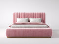 Doppelbett Polsterbett 200x180x120 cm - Rosa - modernes Design für Schlafzimmer