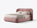 Doppelbett Polsterbett Stoffbett 200x180x110 cm Rosa Modernes Design