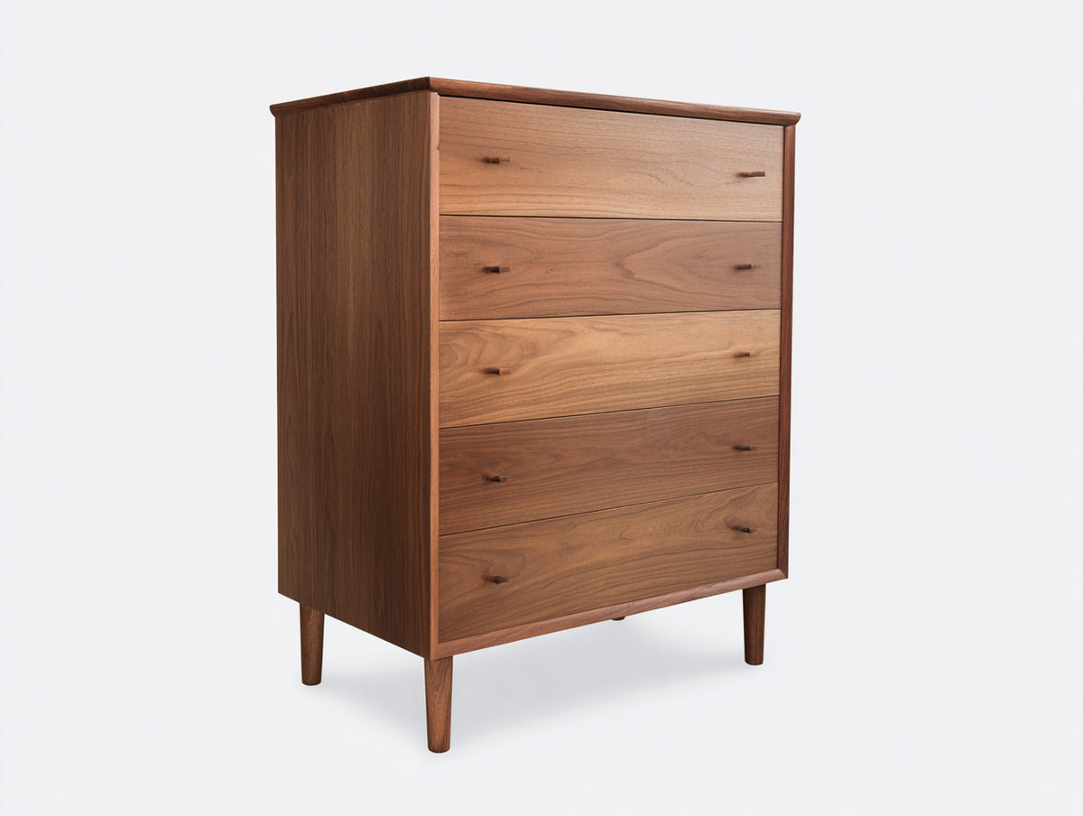 Kommode mit Schubladen 90x45x120 cm Holz Braun Hohe Schubladenkommode Modernes Design