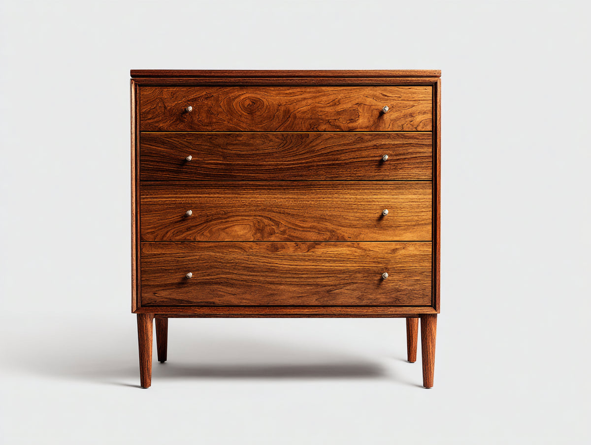 Kommode mit Schubladen Holzoptik 100 x 40 x 90 cm - Braun - Klassisches Design mit geräumigem Stauraum