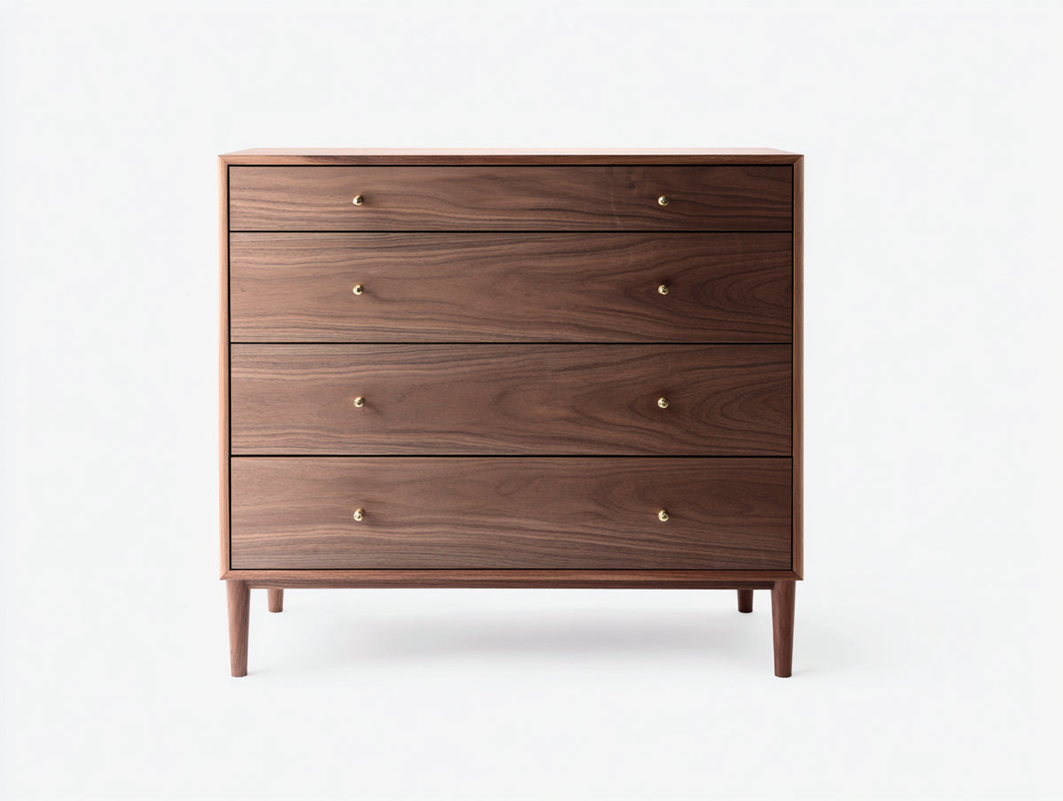 Kommode mit Schubladen Holzoptik 100 x 40 x 90 cm - Braun - Modernes Design mit praktischem Stauraum